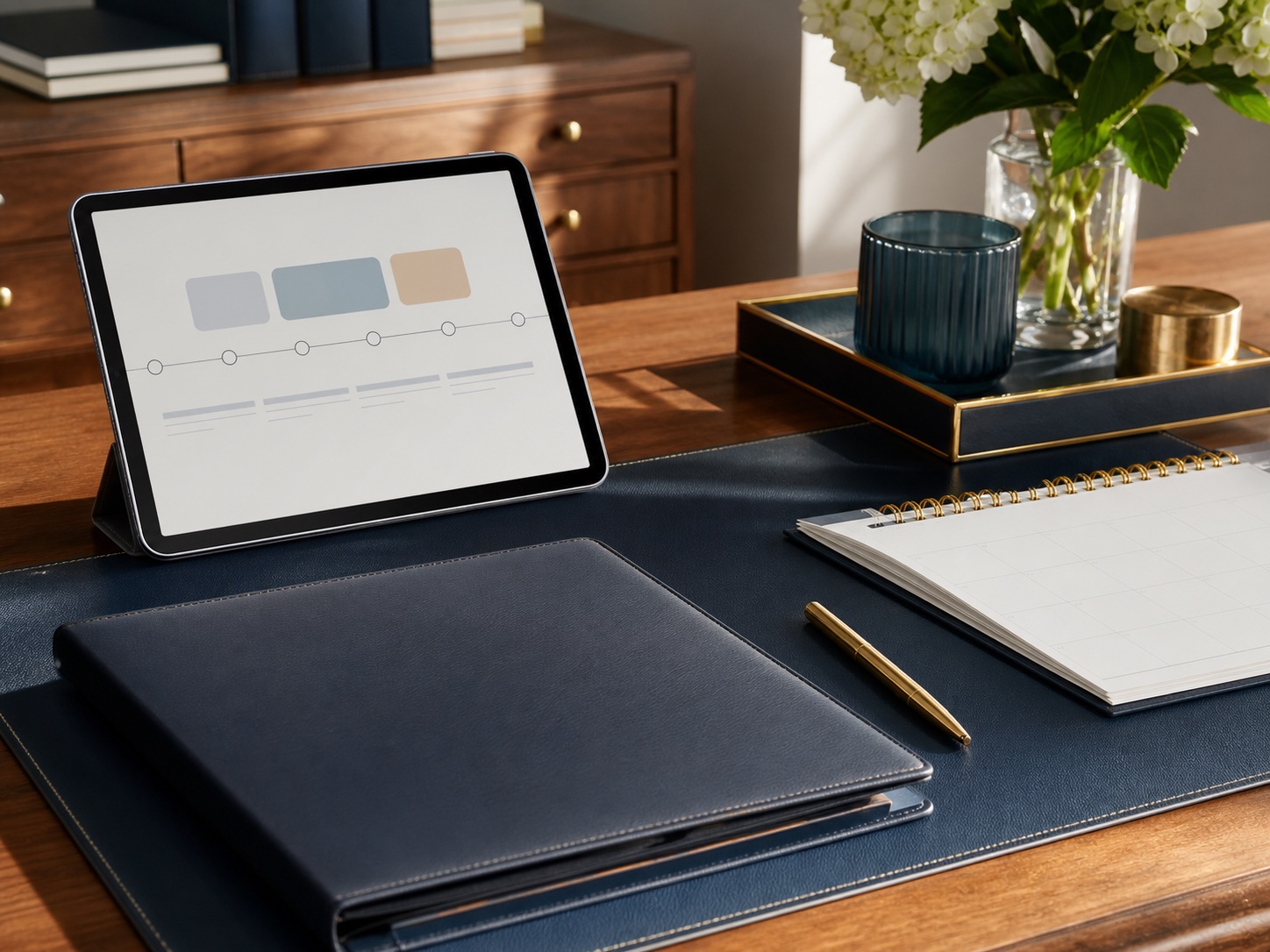 Organized advisory workspace for care questions and calendar planning